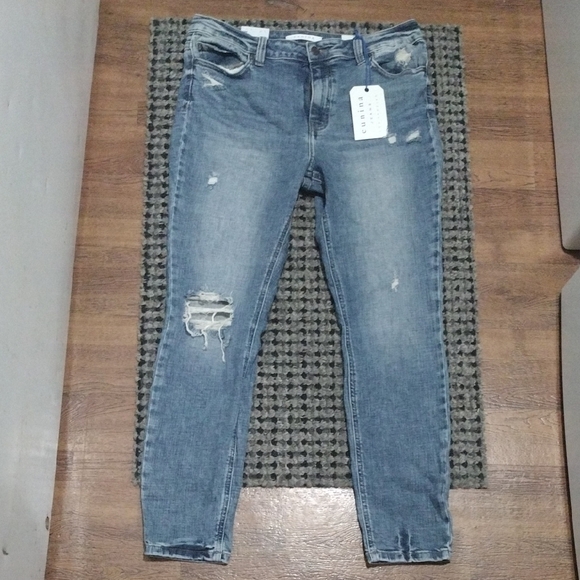 eunina Denim - Eunina Distressed Skinny Jeans in Blue